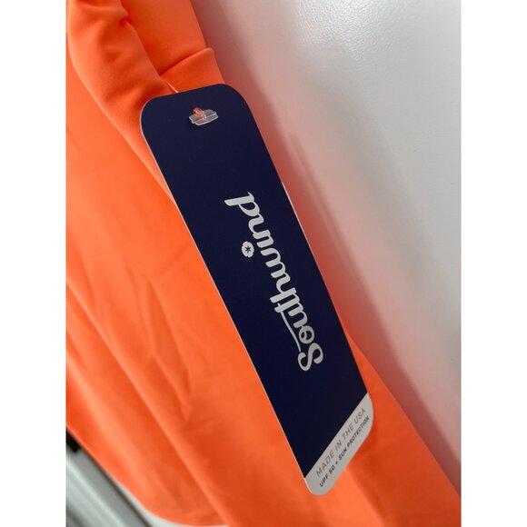 Southwind Pebble Beach Top Salmon Womens Small Sleeveless Collared Orange Golf - Picture 4 of 9